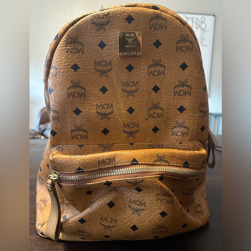 MCM studded backpack
